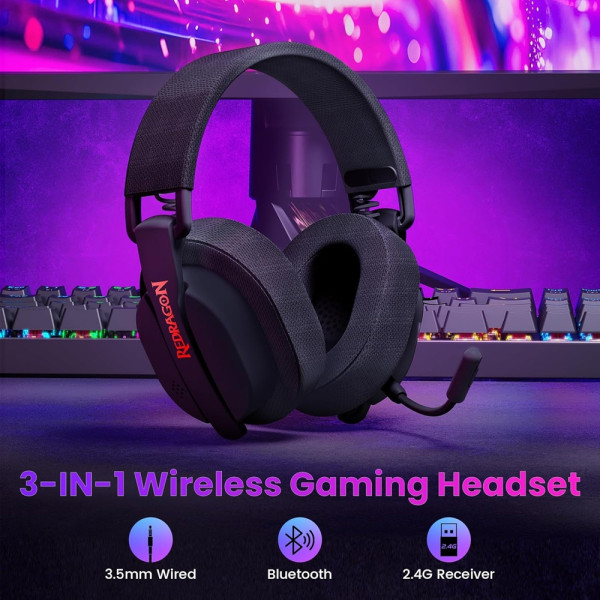 Redragon LUCE H888 Wireless Gaming Headset - Image 3