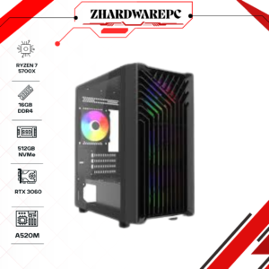 PC Gamer Zhardware Ryzen 7 5700X | RTX 3060 | 16GB DDR4 | 512GB NVMe