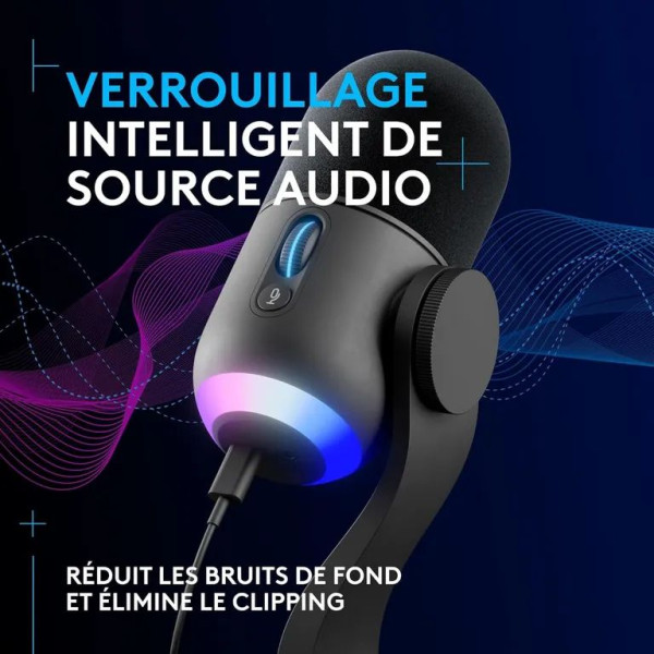 Logitech Yeti GX Dynamic RGB Gaming Noir - Image 2