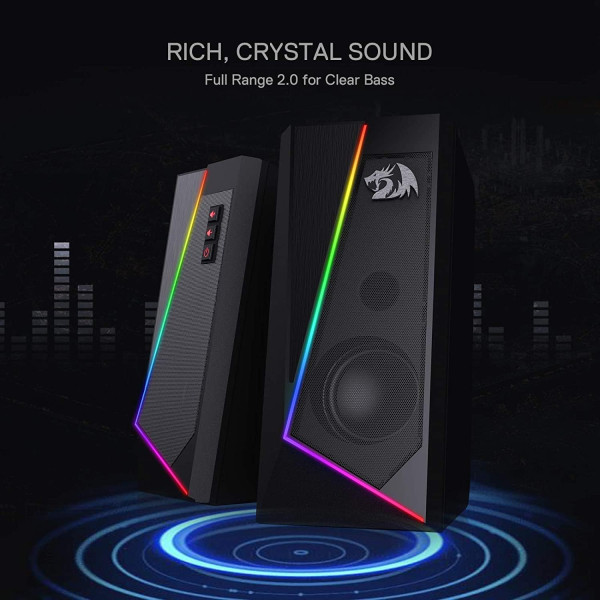 Redragon GS520 Anvil RGB Desktop Speakers 2.0 - Image 4