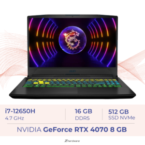 MSI Katana 15 B12VGK-240XFR Intel Core i7-12650H 16 Go 512 Go / SSD RTX 4070 Laptop GPU