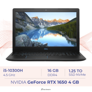 DELL G3 Gaming | i5-10300H | 16GB RAM | GTX 1650 4GB | SSD 256GB + 1TB SSD | Écran 120Hz.