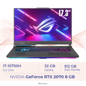 ASUS ROG Strix G17 Gaming INTEL I7-10EME RTX 2070 RAM 32GB DDR4 512 GB
